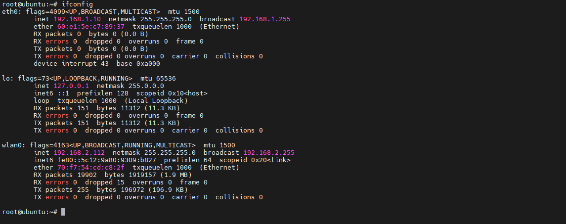 ifconfig