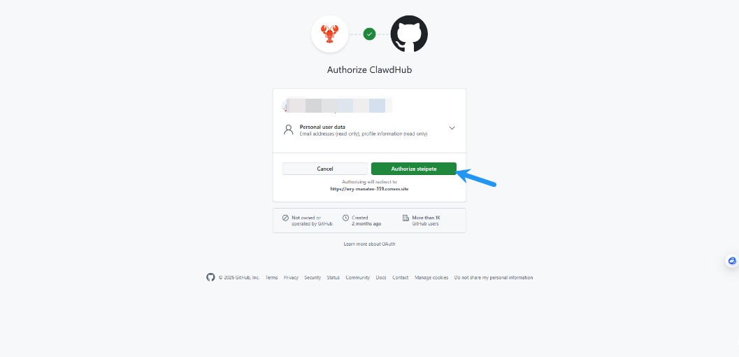Click login button