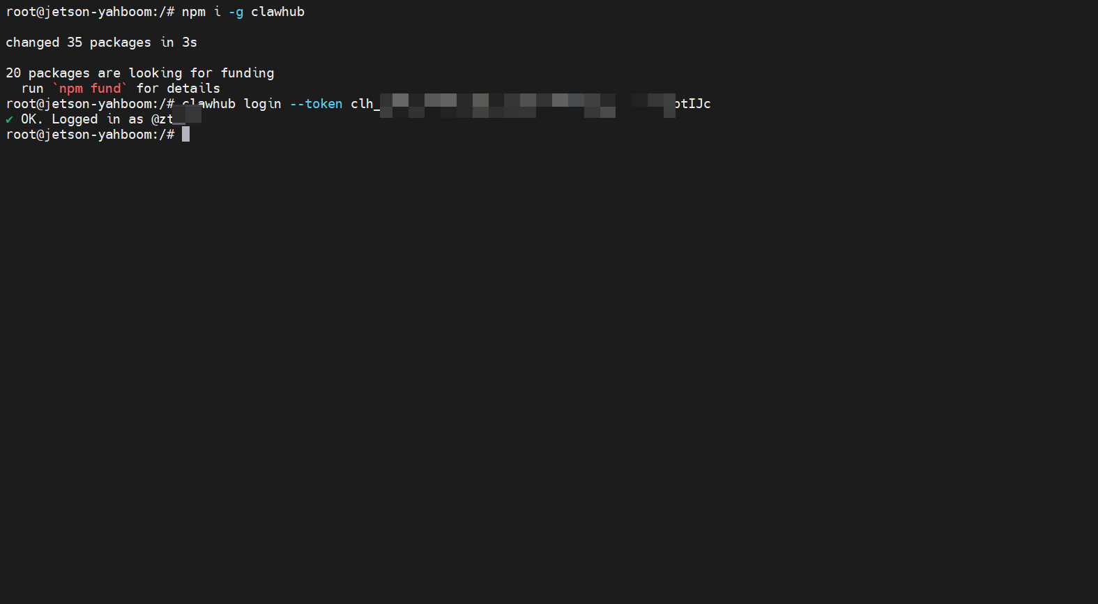Login using Token